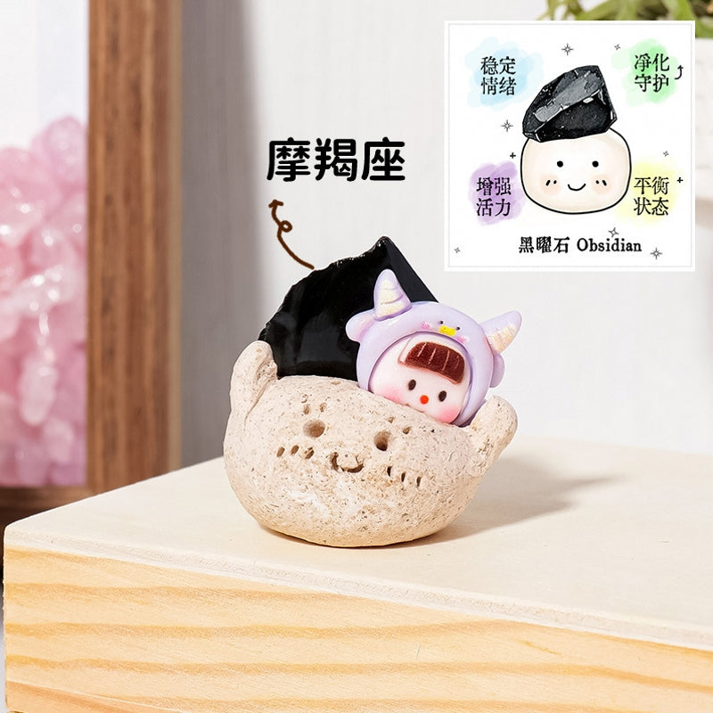 Adorable Natural Crystal The Twelve Constellations Sets for Home Decor