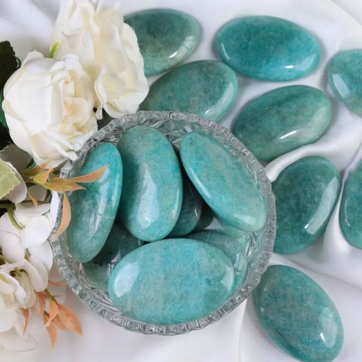 Amazonite Green Aventurine Kambaba Jasper Palm Stone