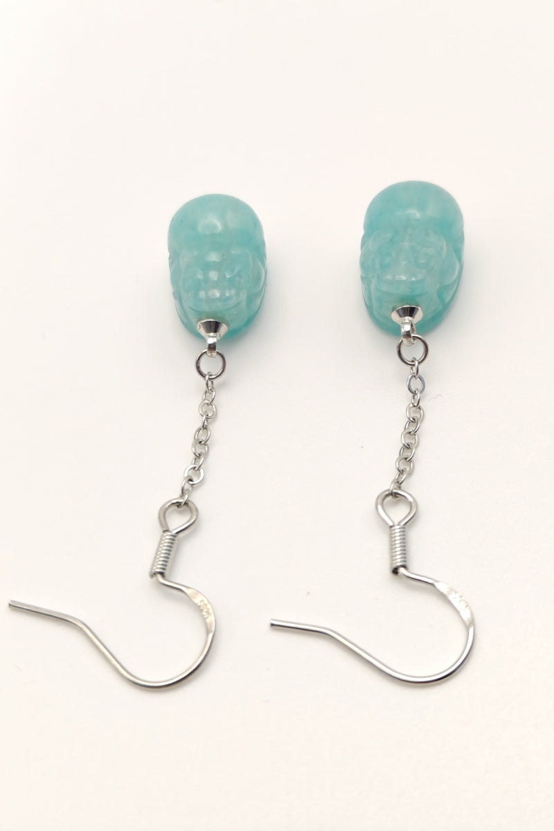 Amazonite Pixiu Earring S925