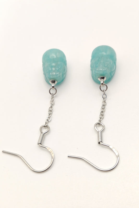 Amazonite Pixiu Earring S925