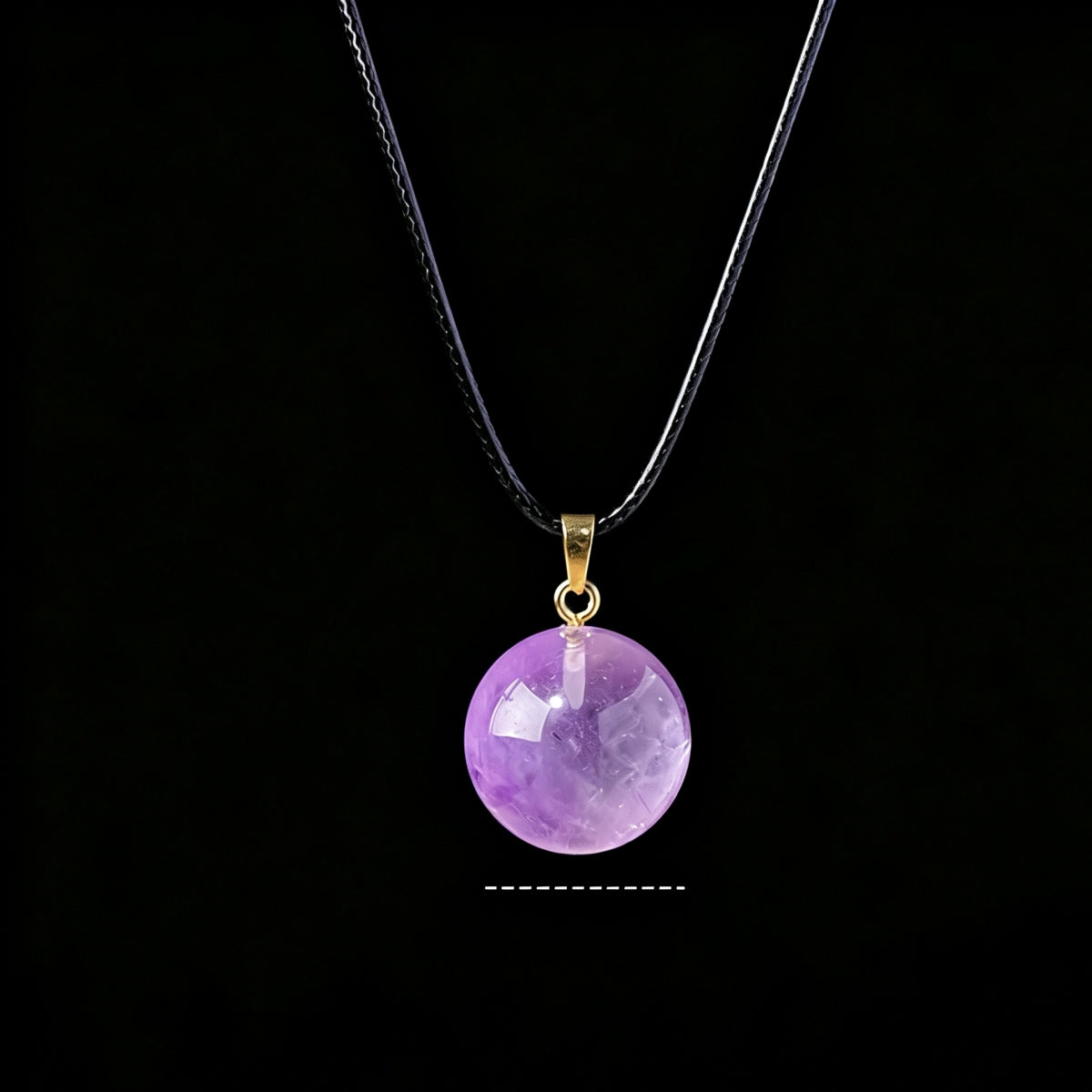 Amethyst Rose Quartz Citrine Crystal Ball Pendant Necklace