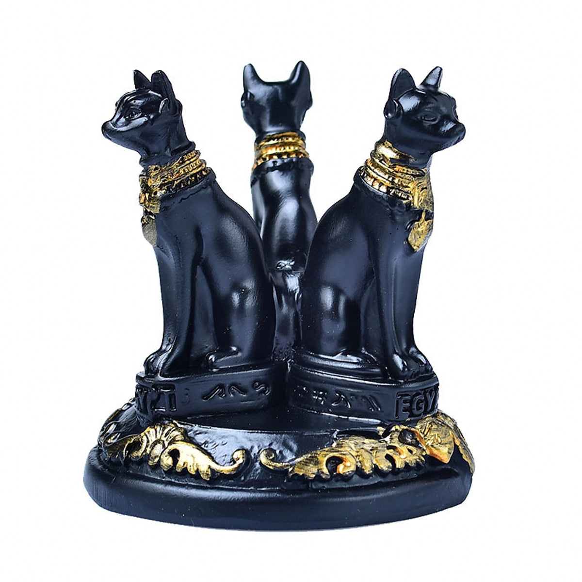 Best Cat Figurine Resin Home Decor Craft Sphere Holders