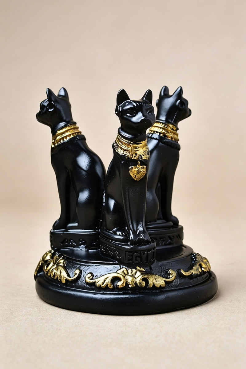 Best Cat Figurine Resin Home Decor Craft Sphere Holders