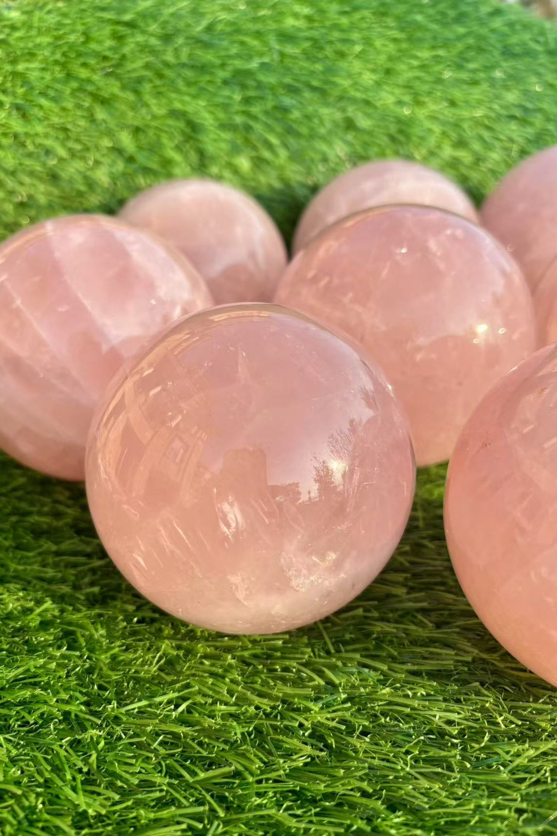 Big Rose Quartz Spheres Pink Crystal Balls 1 KG