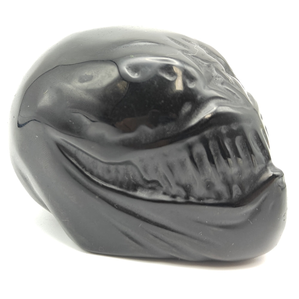 Black Obsidian Skull Crystal Carving