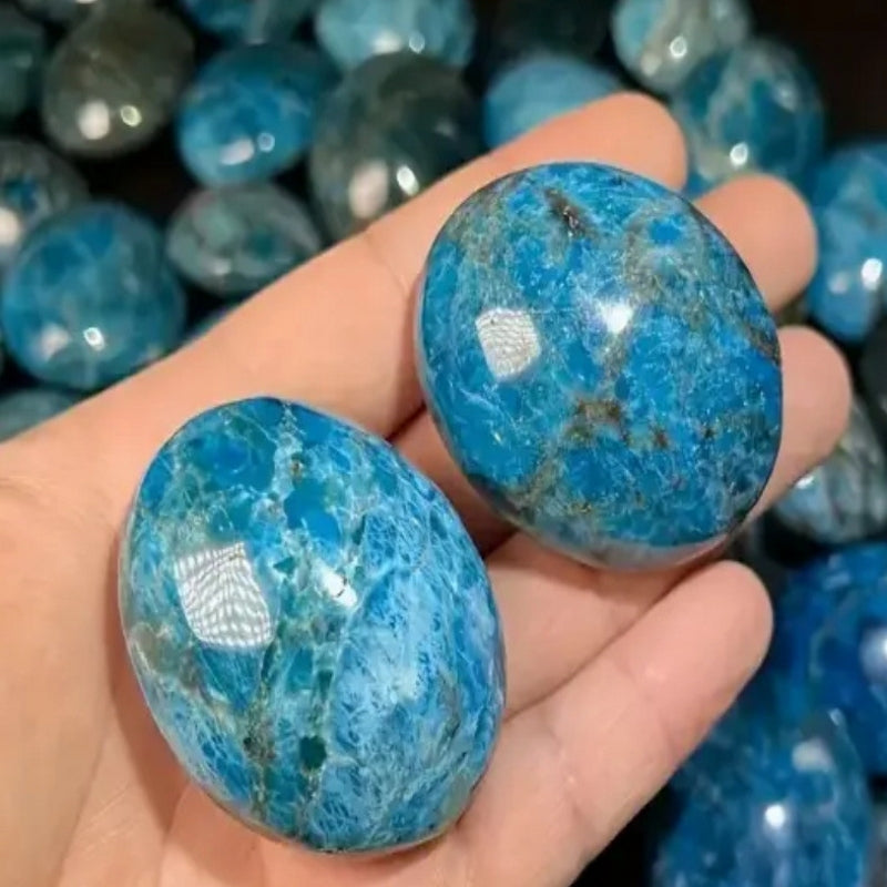 Blue Apatite Palm Stones 500g