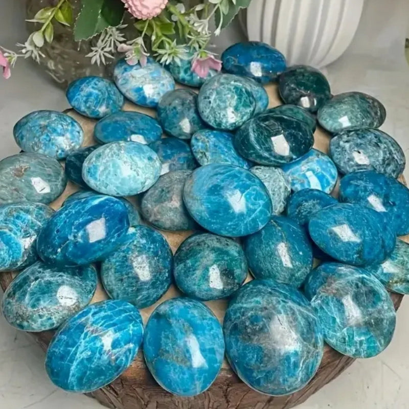 Blue Apatite Palm Stones 500g