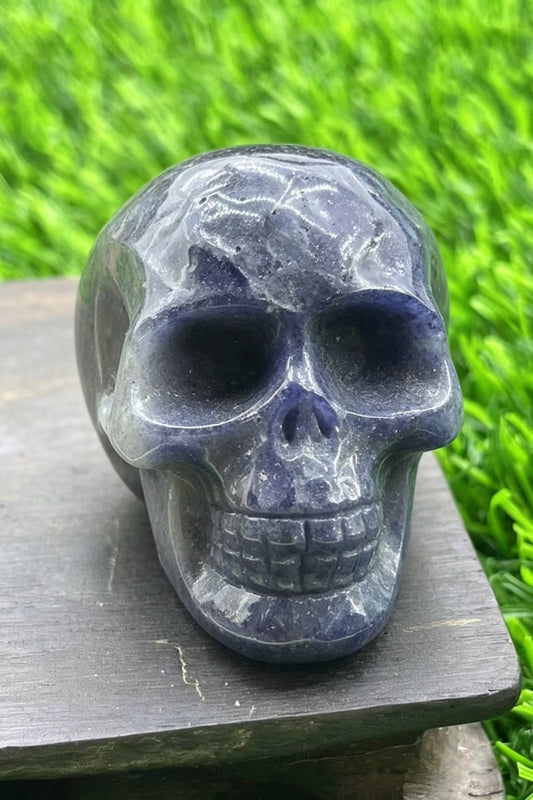 Blue Aventurine Black Obsidian Labradorite Crystal Skulls Carvings 1.97"