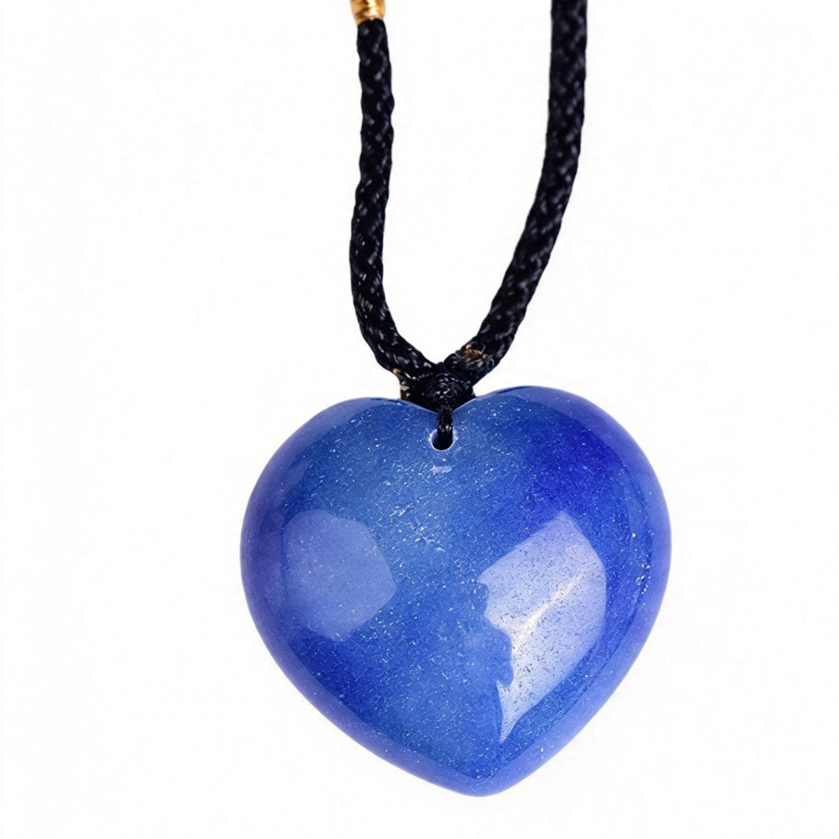 Blue Aventurine Heart Pendant Necklace