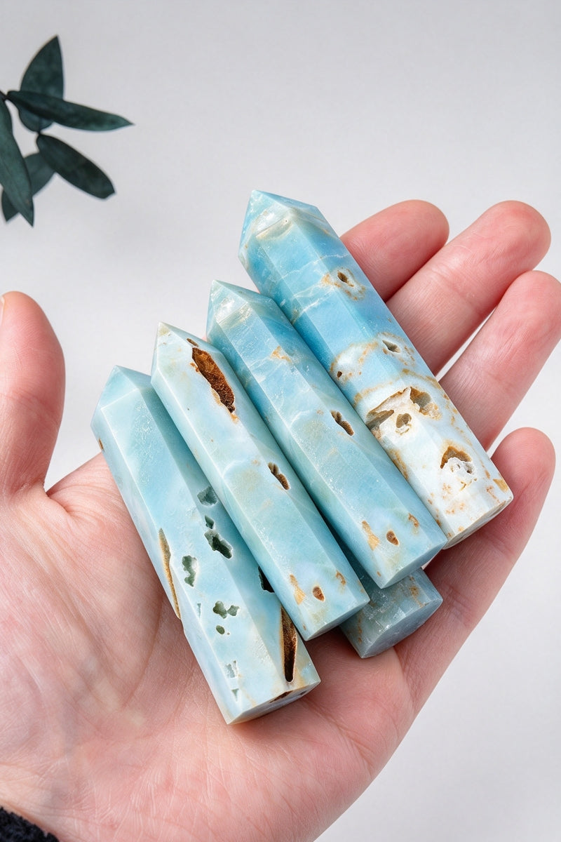 Caribbean Calcite Towers 2.37"-3.94"Tall