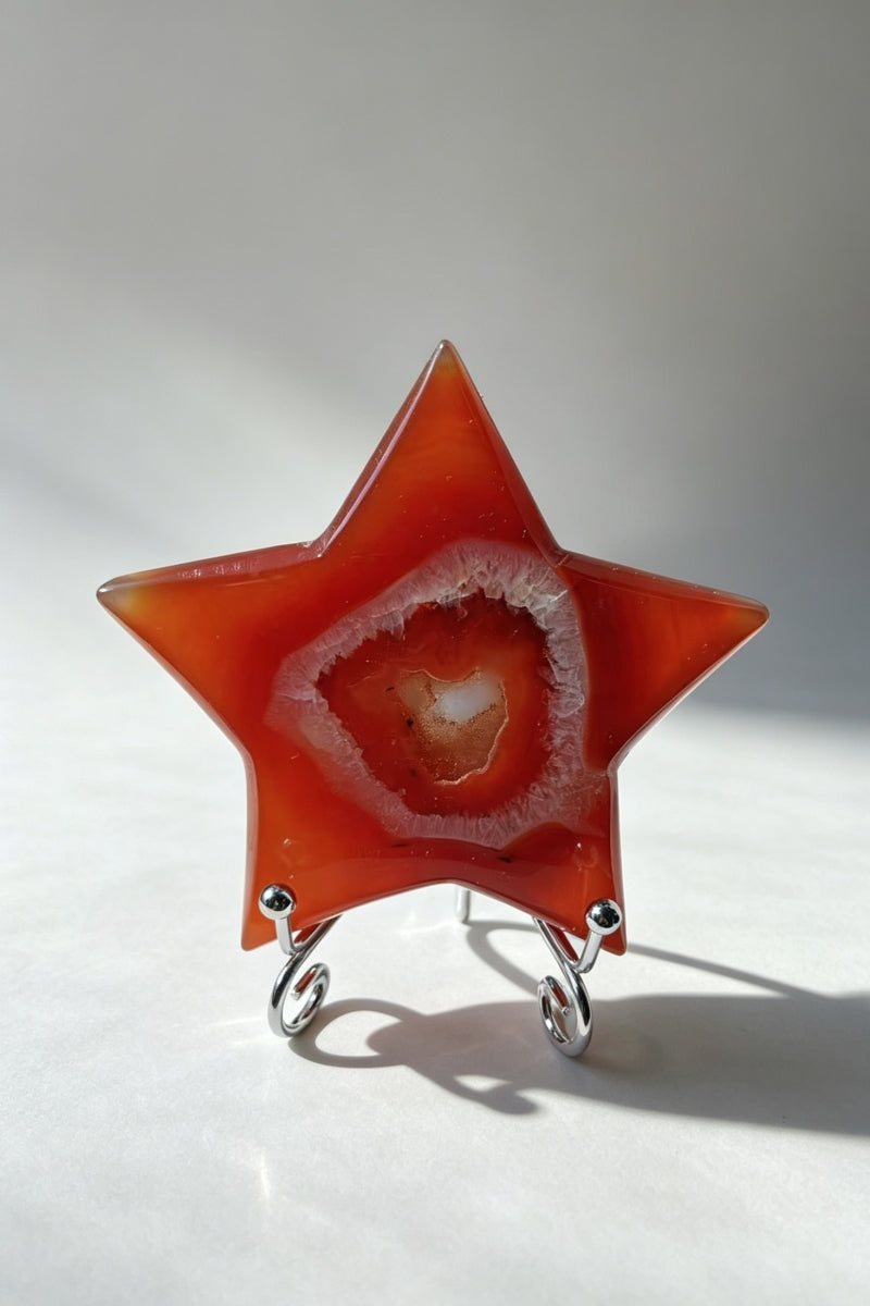 Carnelian Star with Free Holders