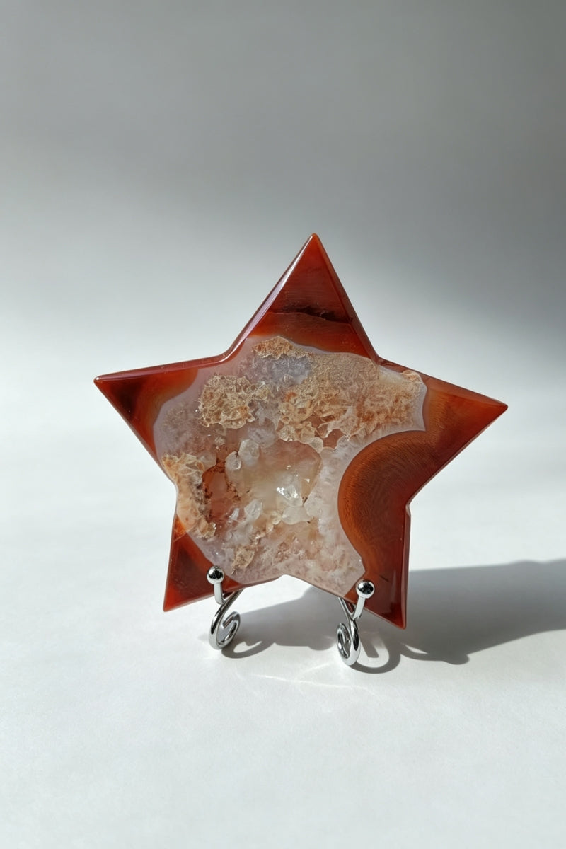 Carnelian Star with Free Holders