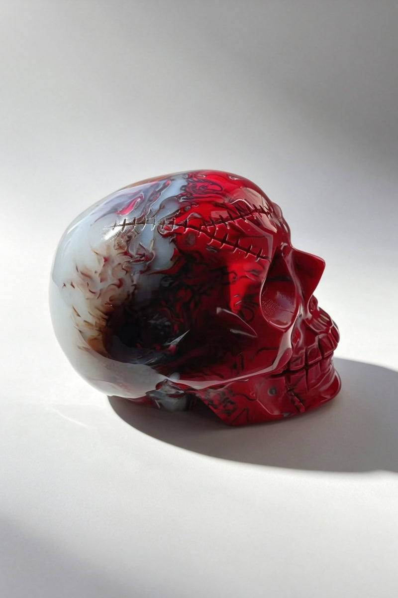 Chicken Blood Skulls Carvings 3.8"