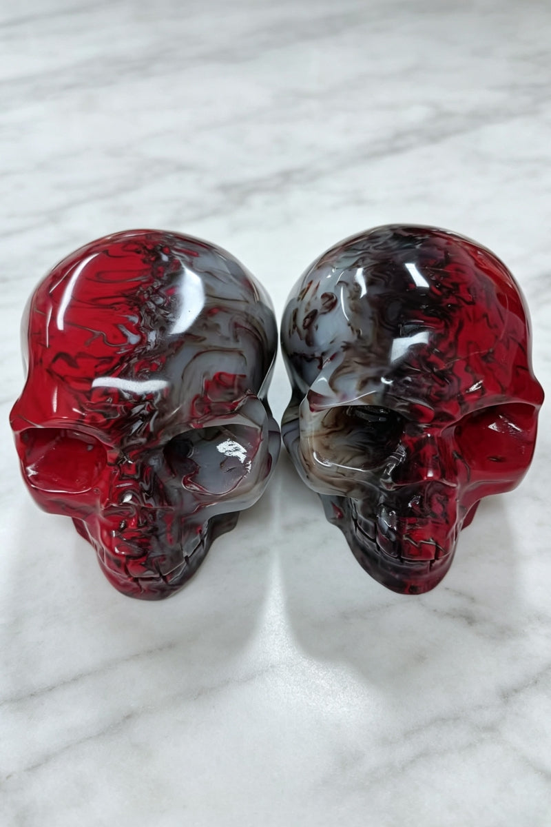 Chicken Blood Skulls Carvings 3.8"