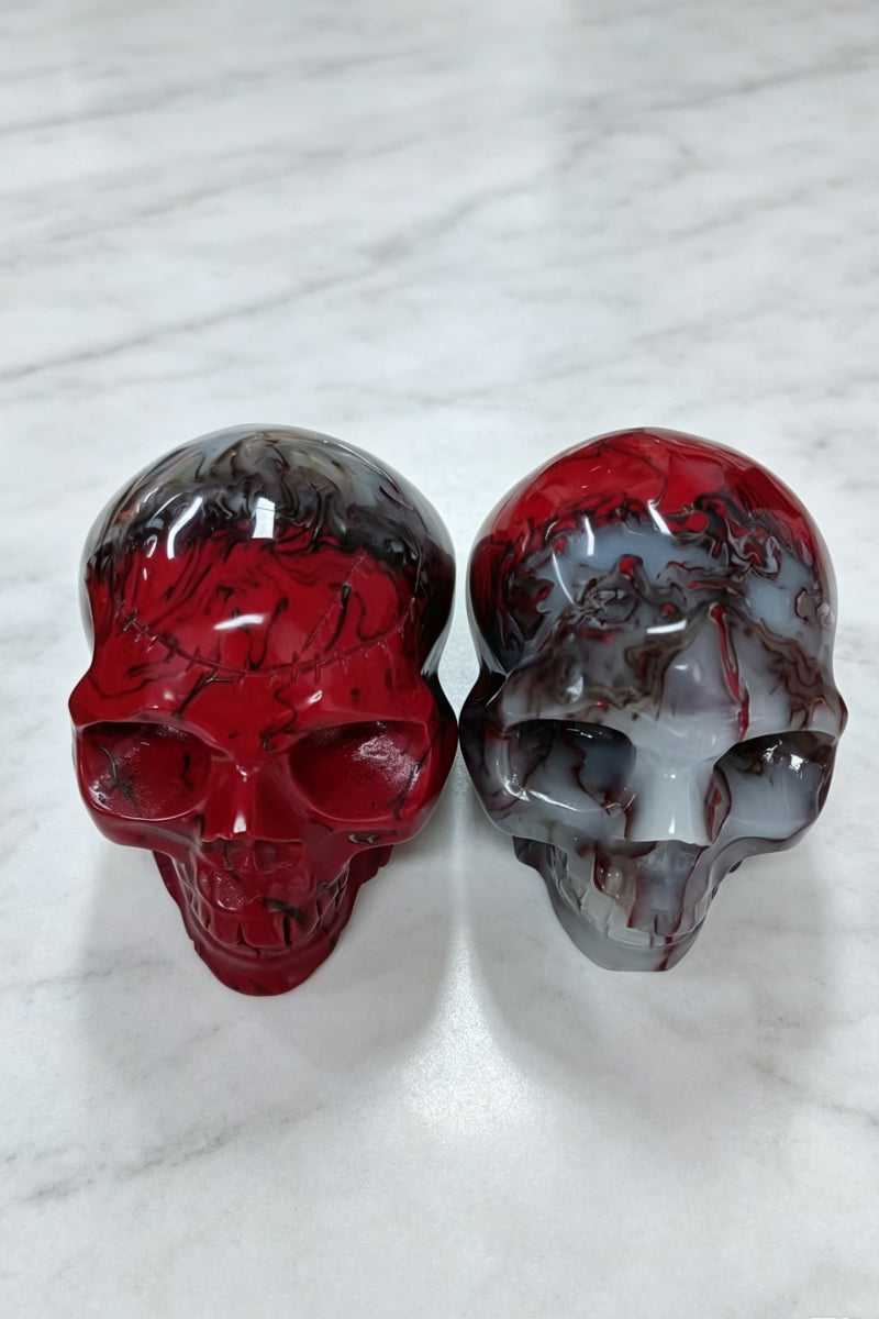 Chicken Blood Skulls Carvings 3.8"