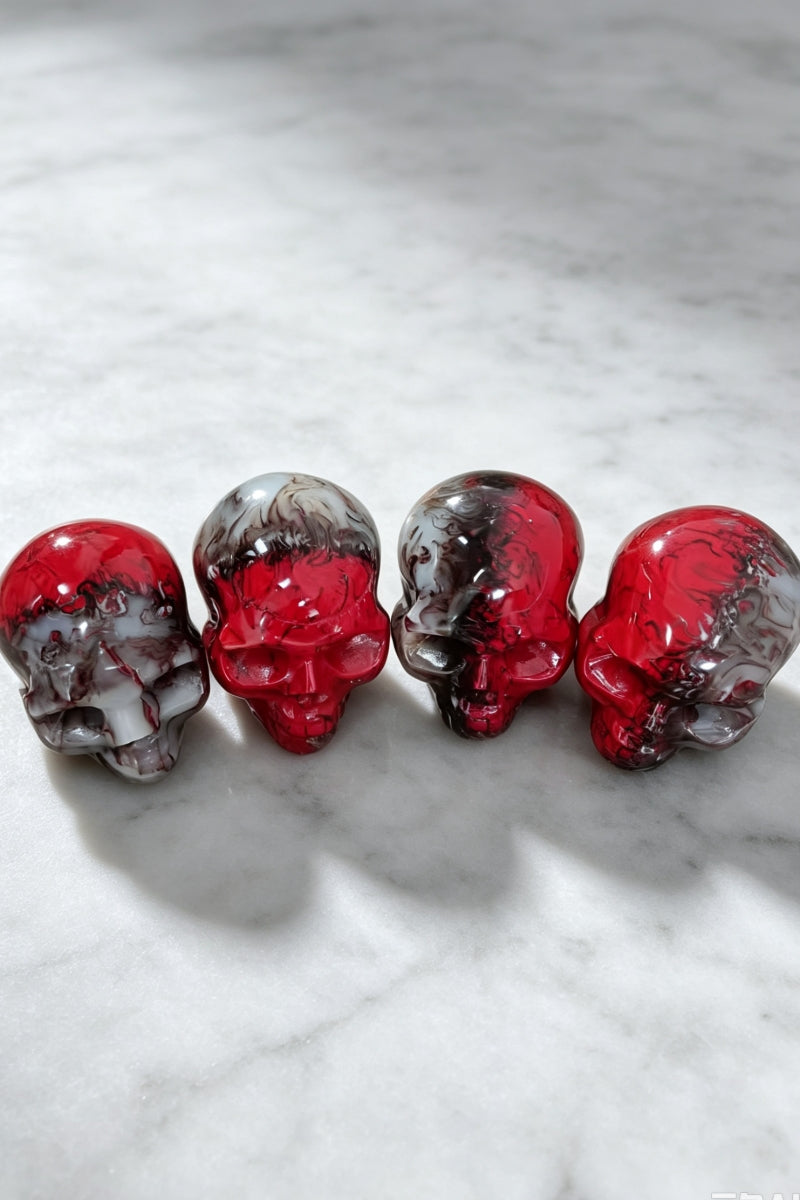 Chicken Blood Skulls Carvings 3.8"