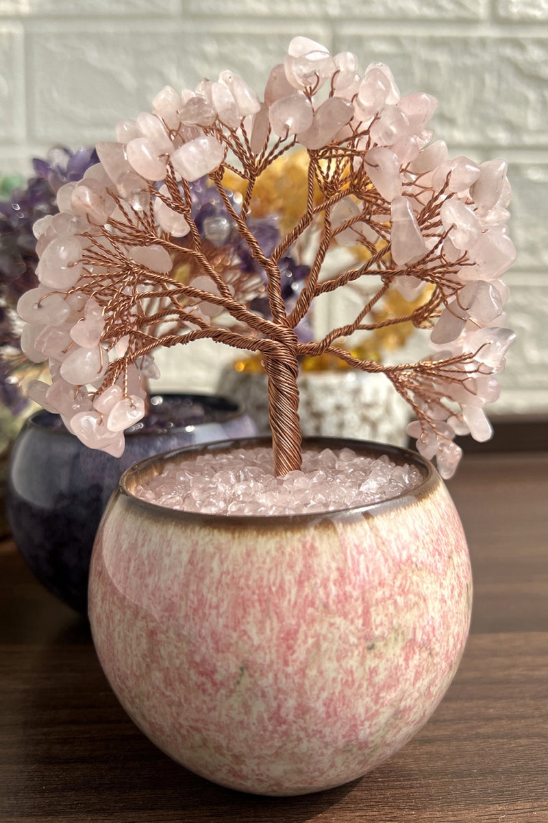 Citrine Amethyst Rose Quartz Wealth Tree Wealth Gathering Bowl