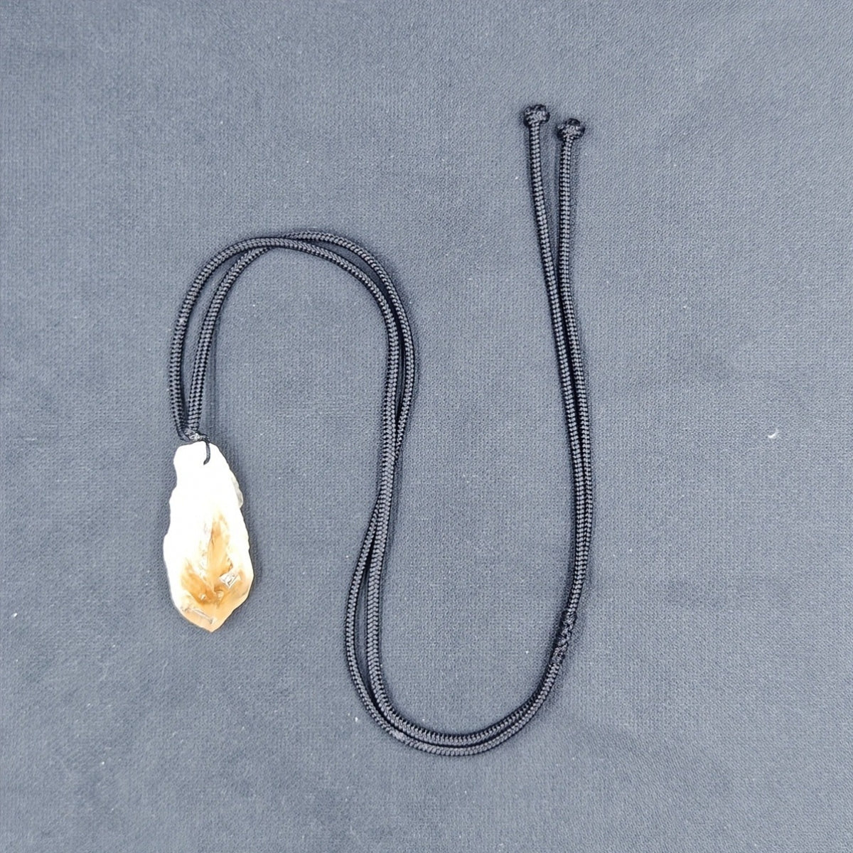 Citrine Bud Raw Crystal Pendant Necklace