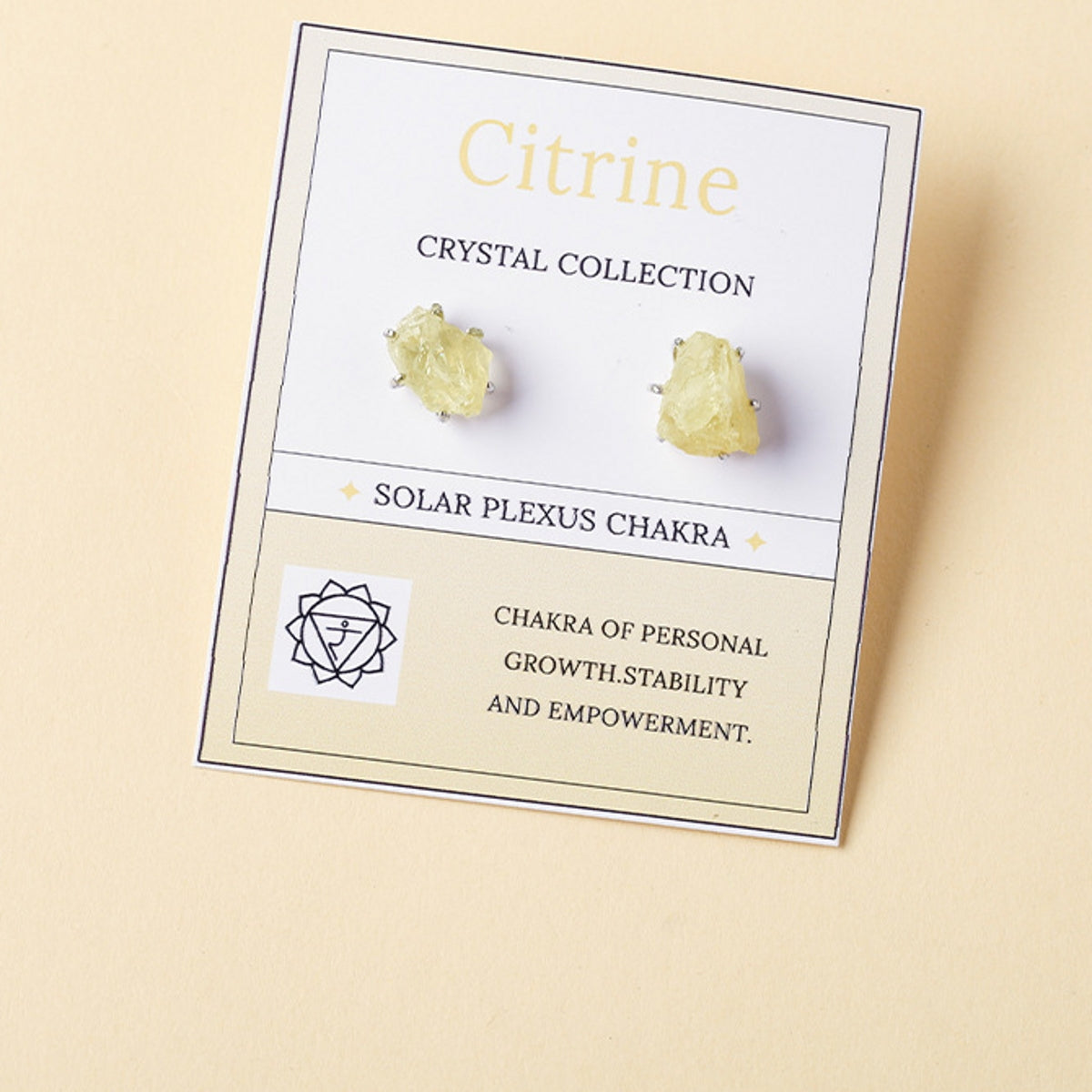 Citrine Crystal Ball Earrings