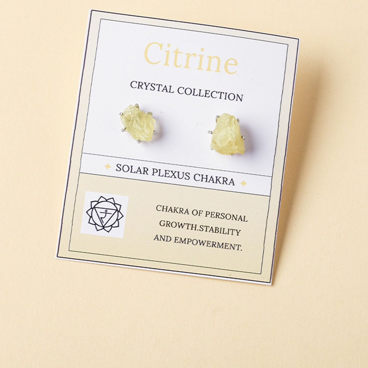 Citrine Crystal Ball Earrings