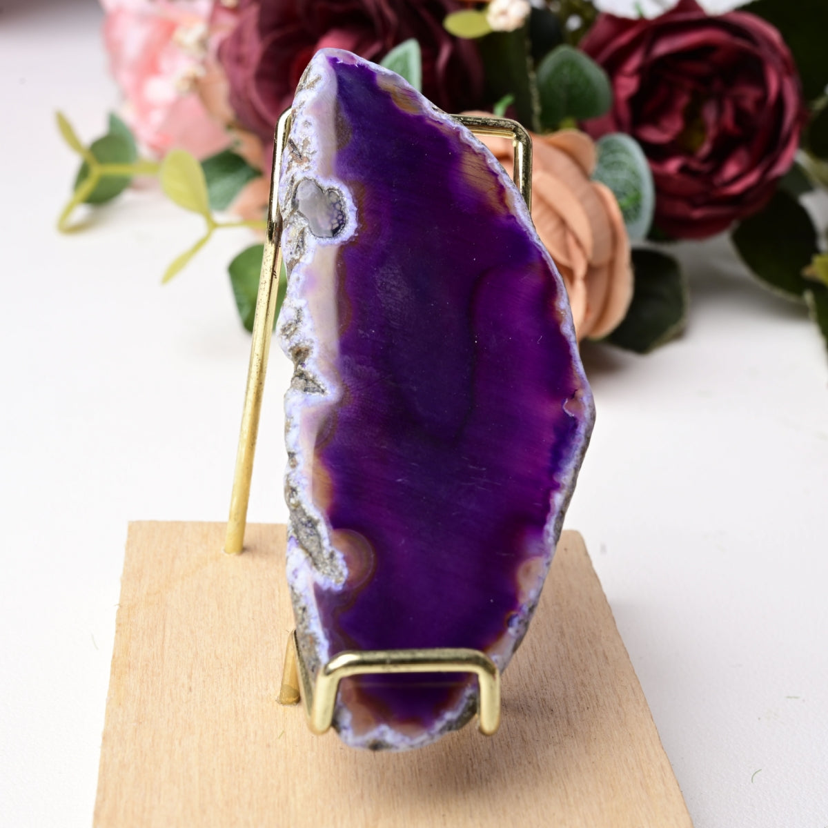 Colorful Crystal Agate Slices Natural DIY Accessories