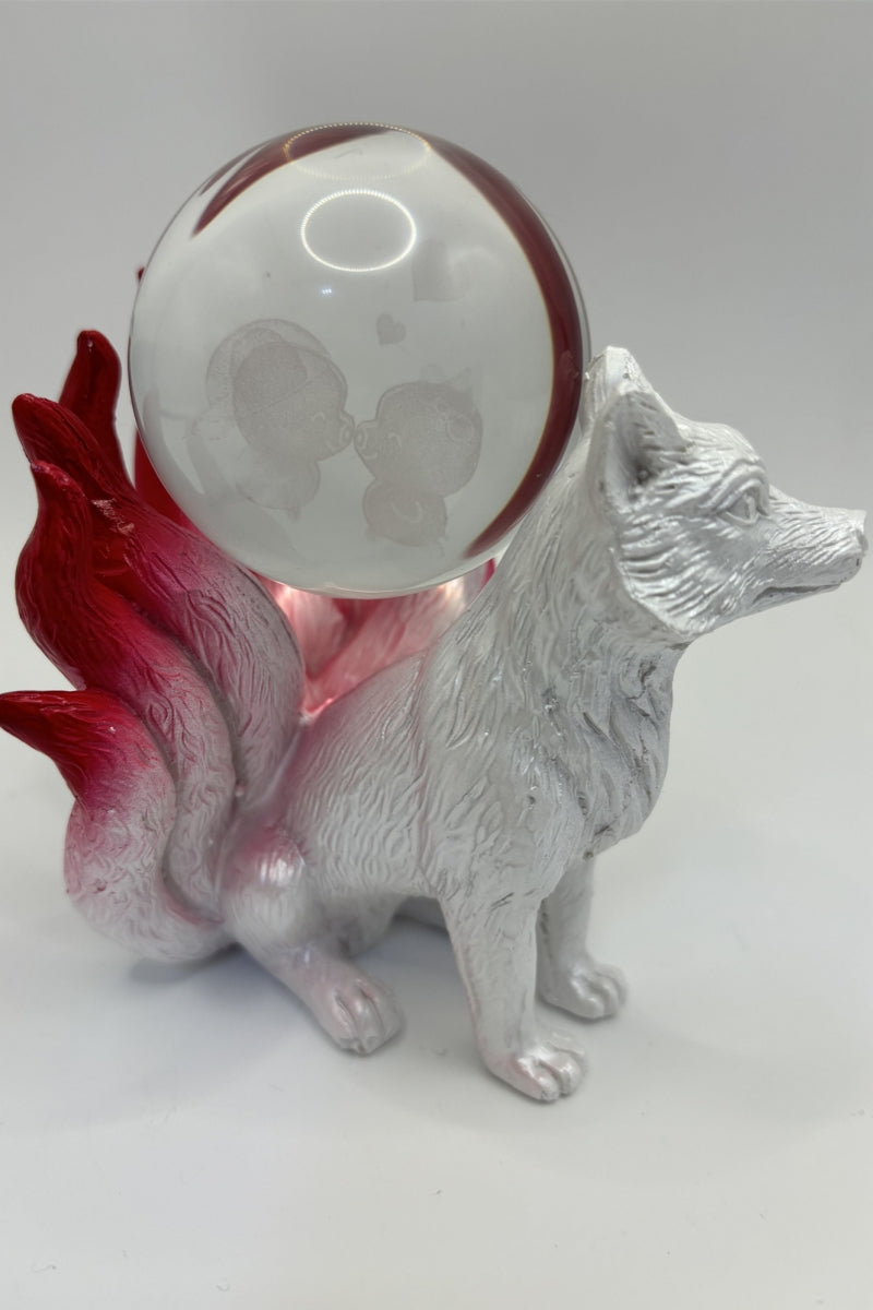 Crystal Ball Stands Nine Tail Fox Sphere Holders