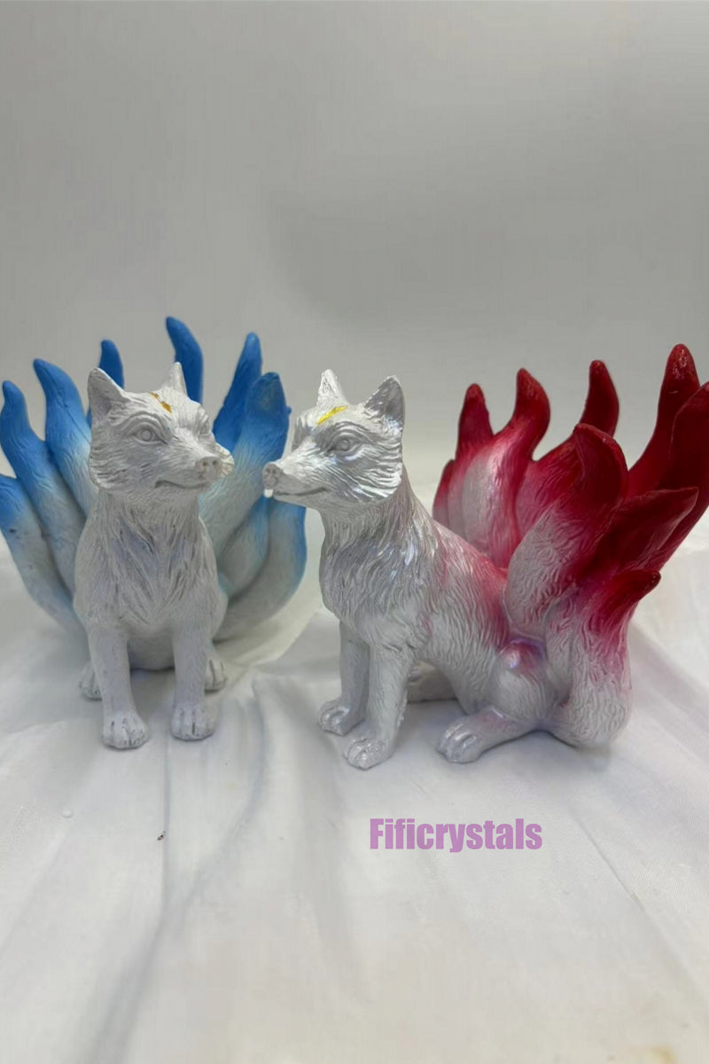 Crystal Ball Stands Nine Tail Fox Sphere Holders