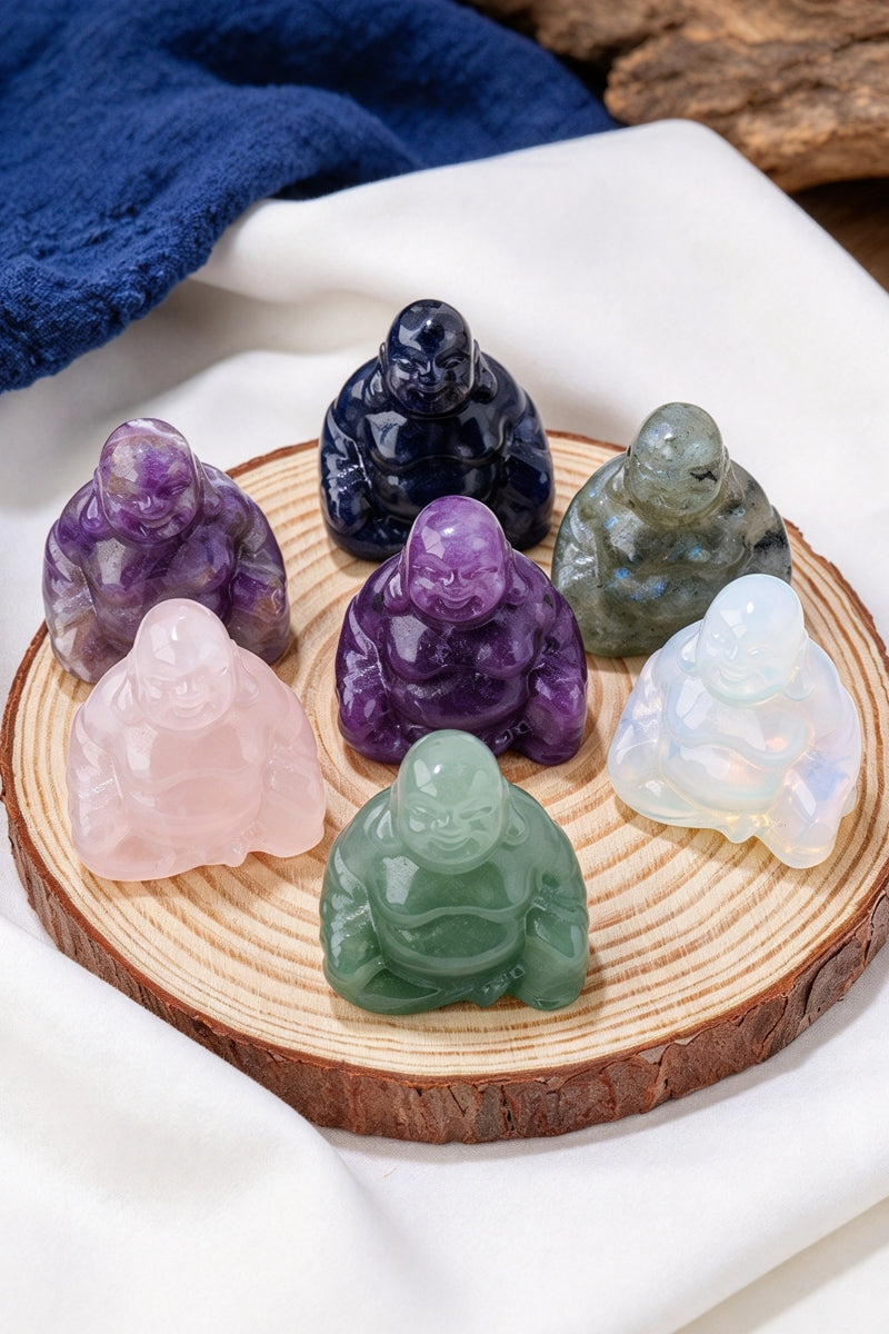 Crystal Buddha Statue Carvings 1.18"