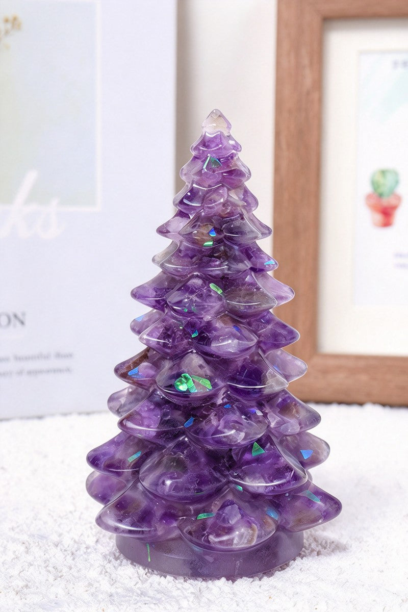 Crystal Christmas Trees Carvings 3.35"