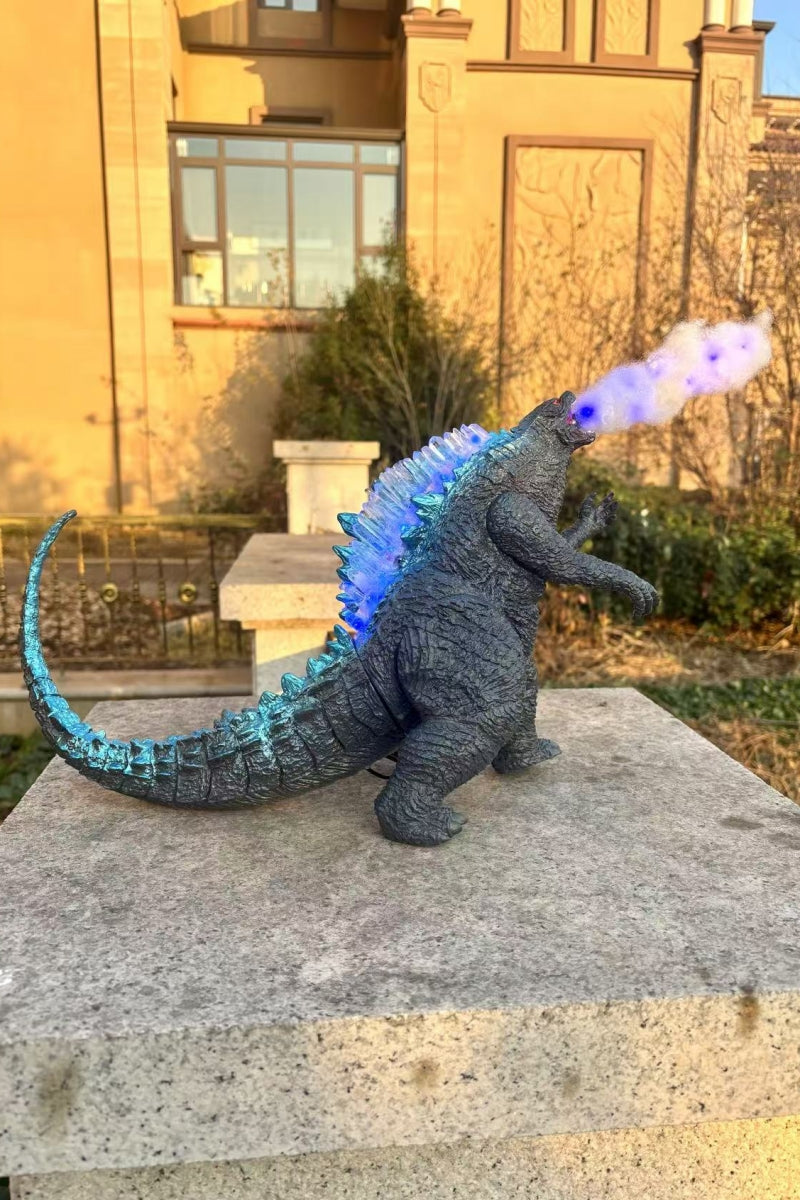 Crystal Godzilla Lamps with Spraying Flames Atomic Breath Effect Godzilla Lights