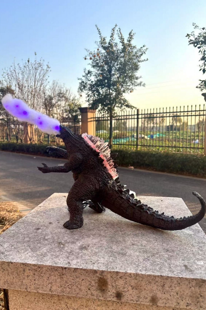 Crystal Godzilla Lamps with Spraying Flames Atomic Breath Effect Godzilla Lights