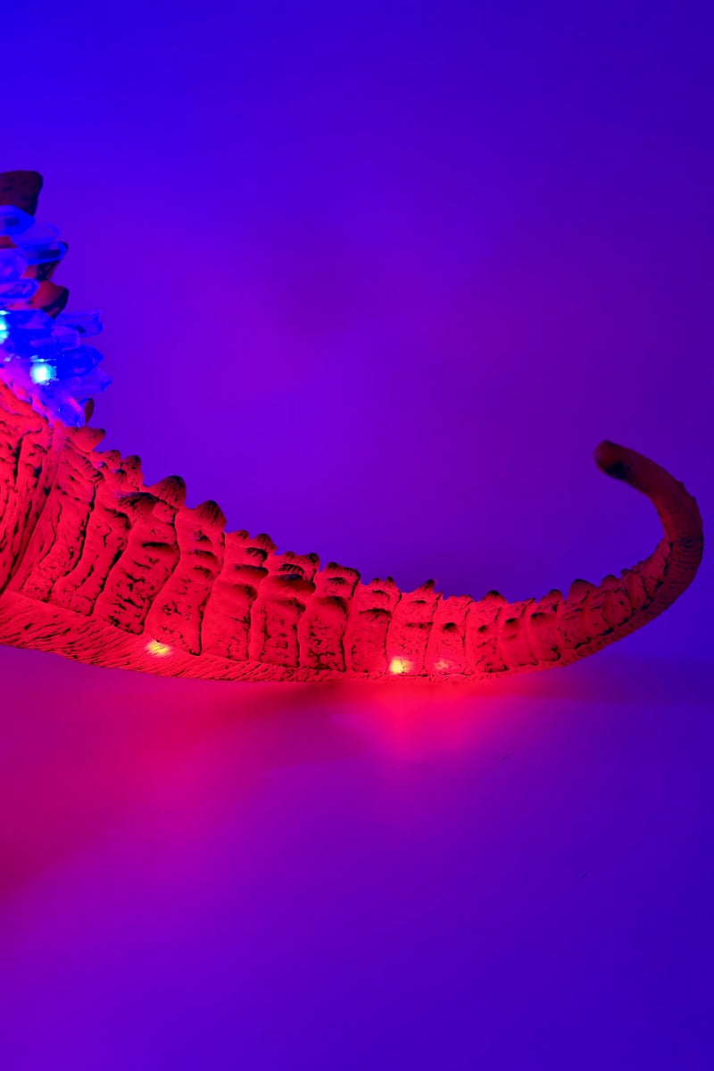 Crystal Godzilla Lamps with Spraying Flames Atomic Breath Effect Godzilla Lights