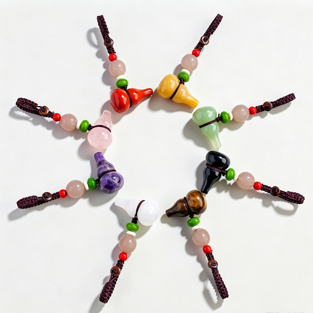 Crystal Gourd Keychain Car Key Ornament