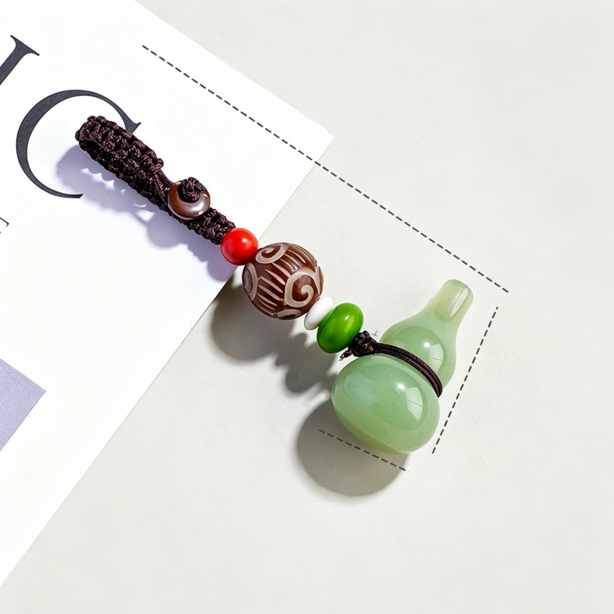 Crystal Gourd Keychain Car Key Ornament
