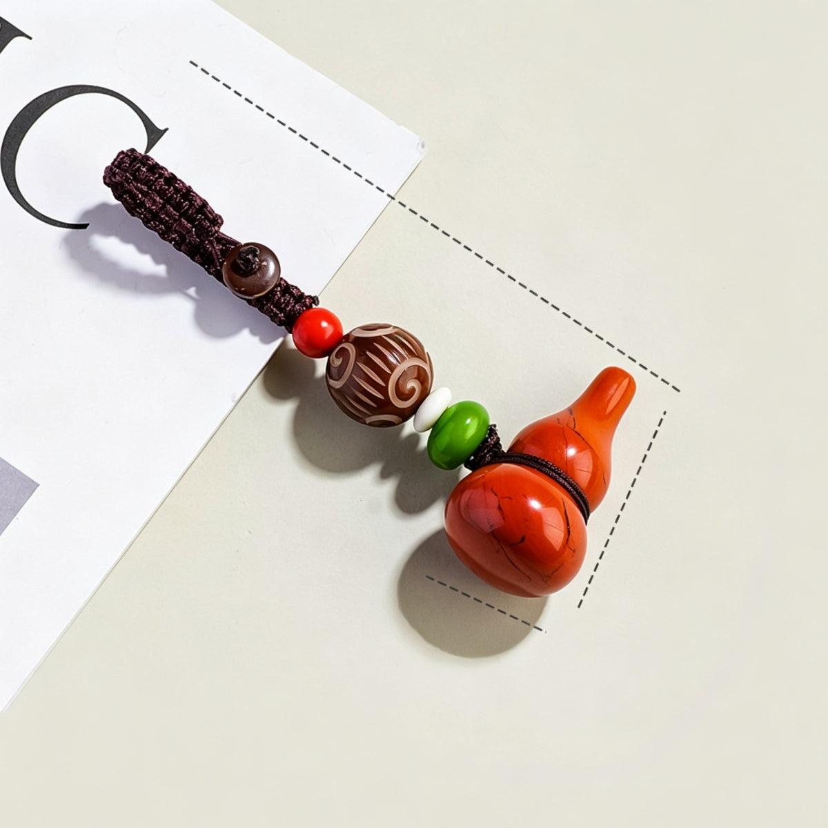Crystal Gourd Keychain Car Key Ornament