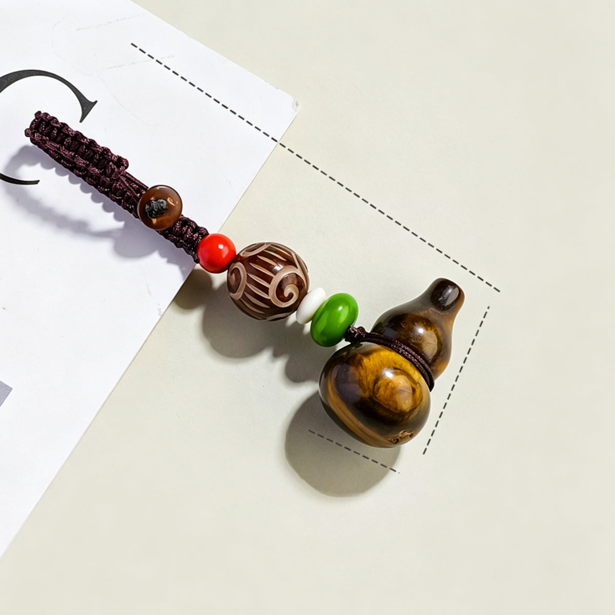 Crystal Gourd Keychain Car Key Ornament