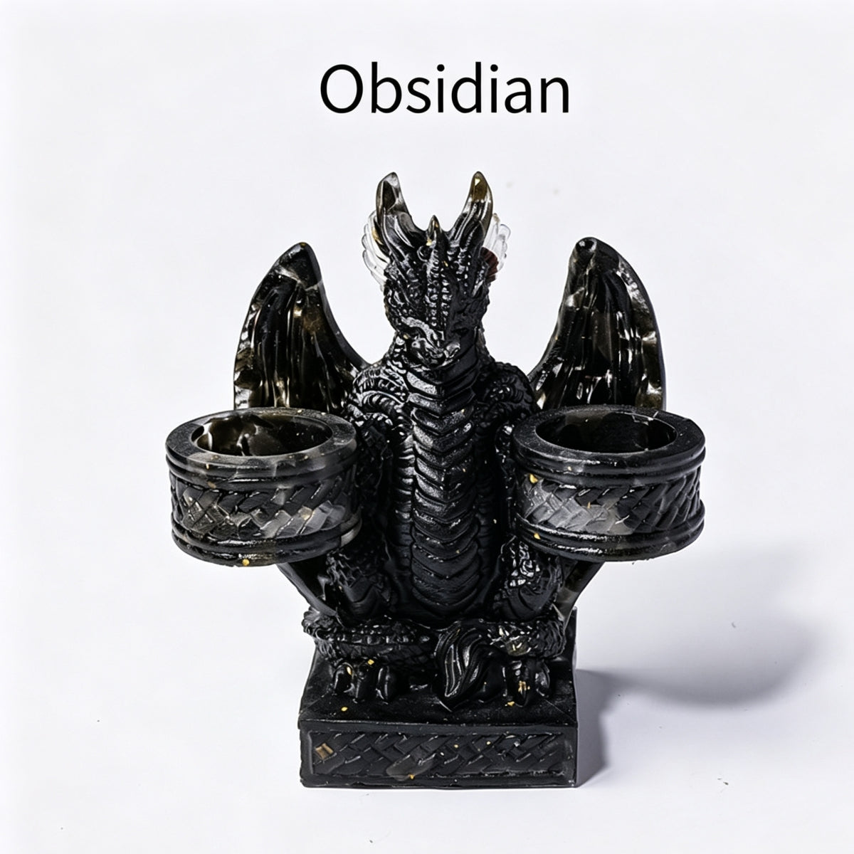 Crystal Gravel Epoxy Resin Flying Dragon Sphere Holders