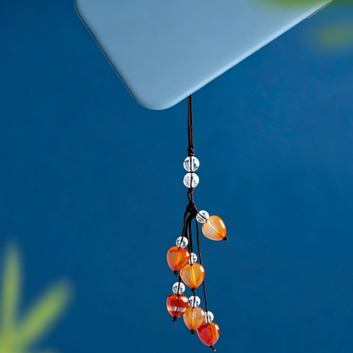 Crystal Heart Phone Charm