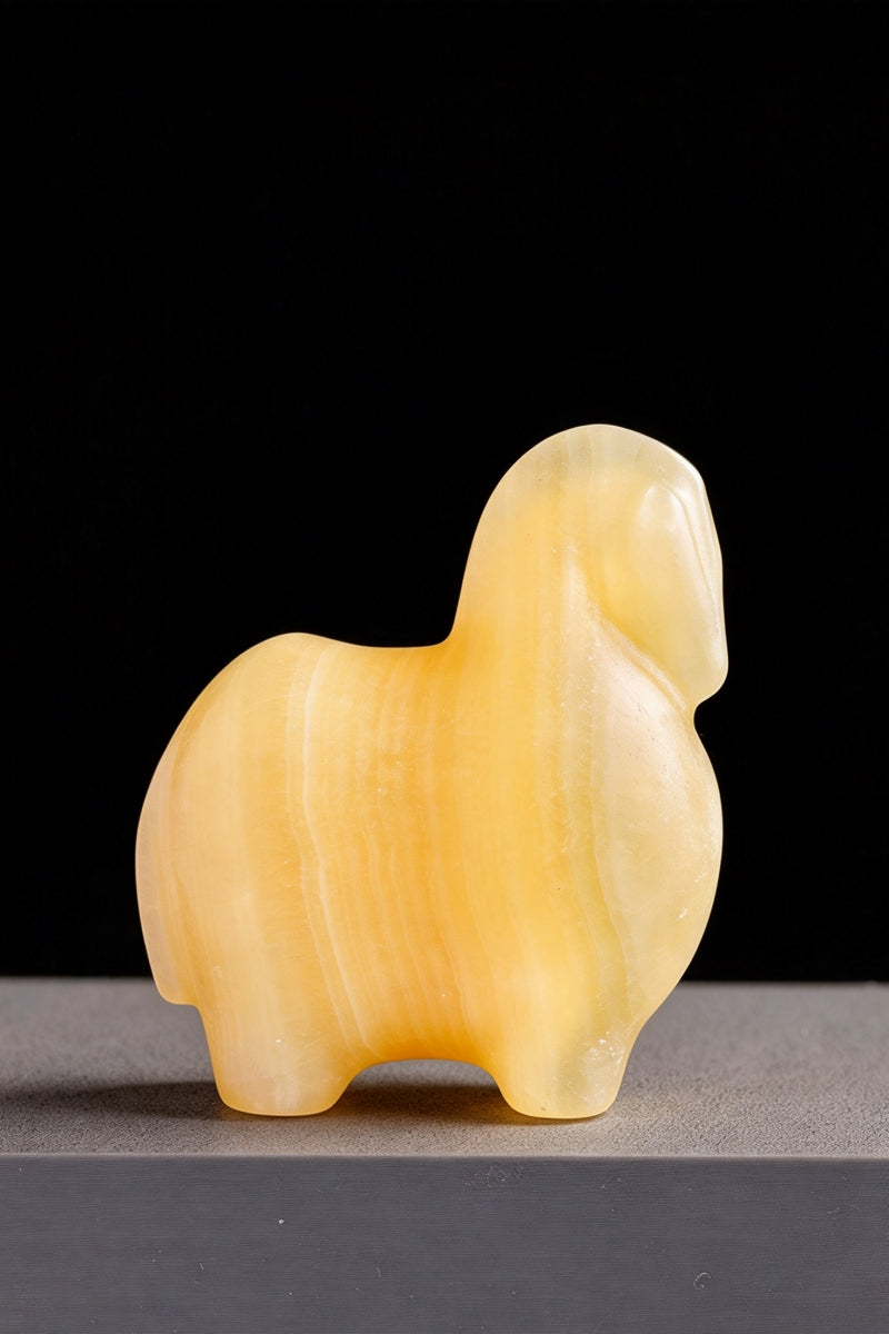 Crystal Horse Carving Ornament Home Decor 1.97"