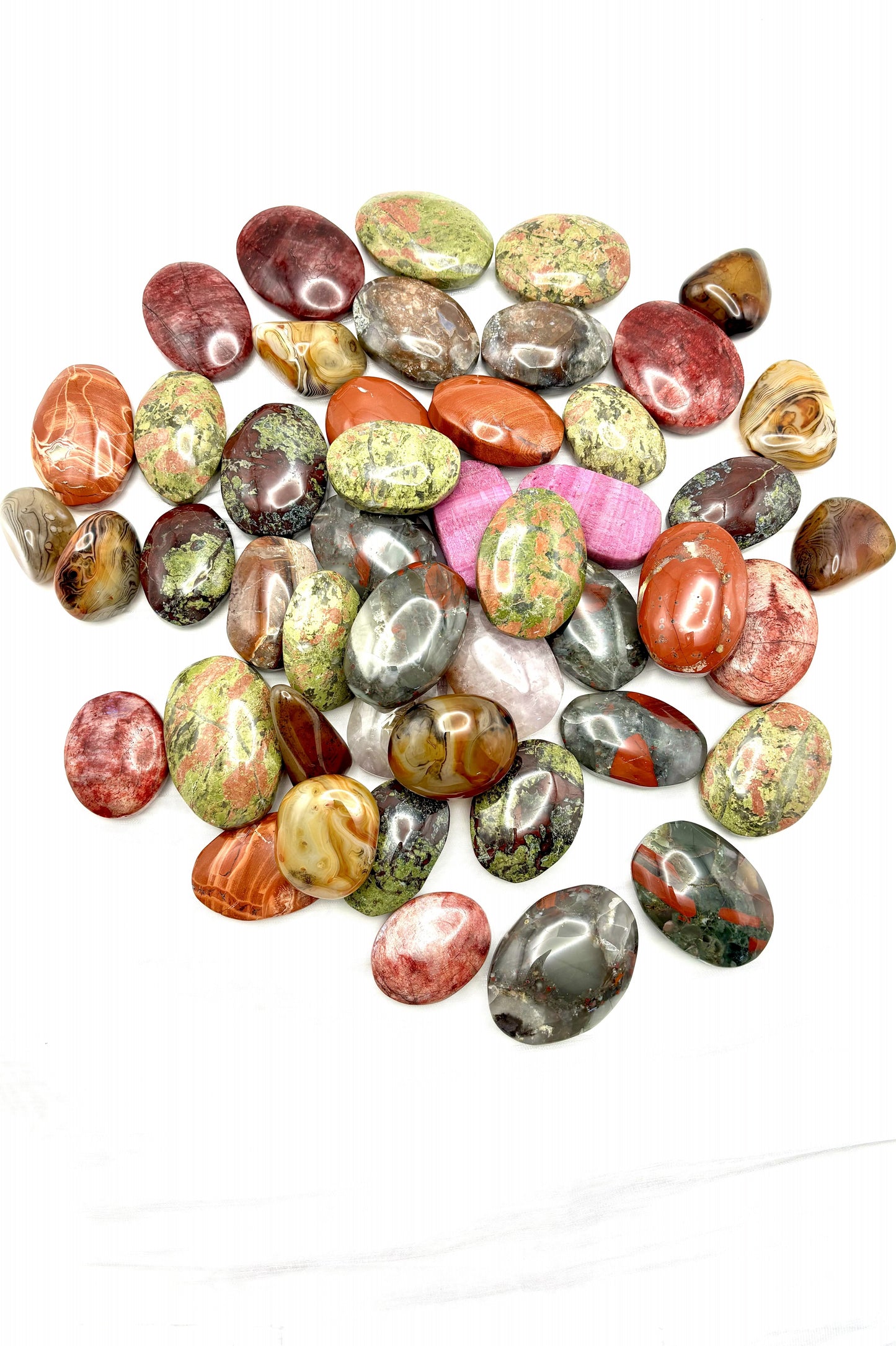 Crystal Palm Stones Party Mixed Materials Tumbles 500g