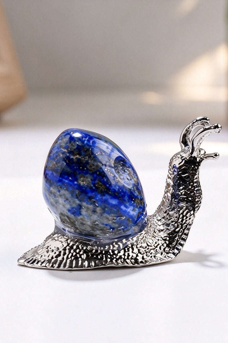 Crystal Raw Stone Little Snail Home Decor
