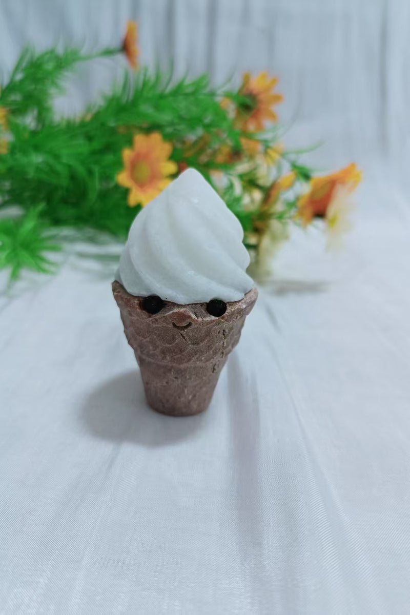 Cute Crystal Ice Cream Mixed Material Carving