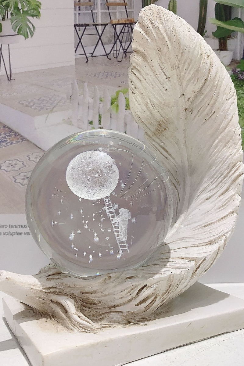 Cute Feather Sphere Holders Ball Bases