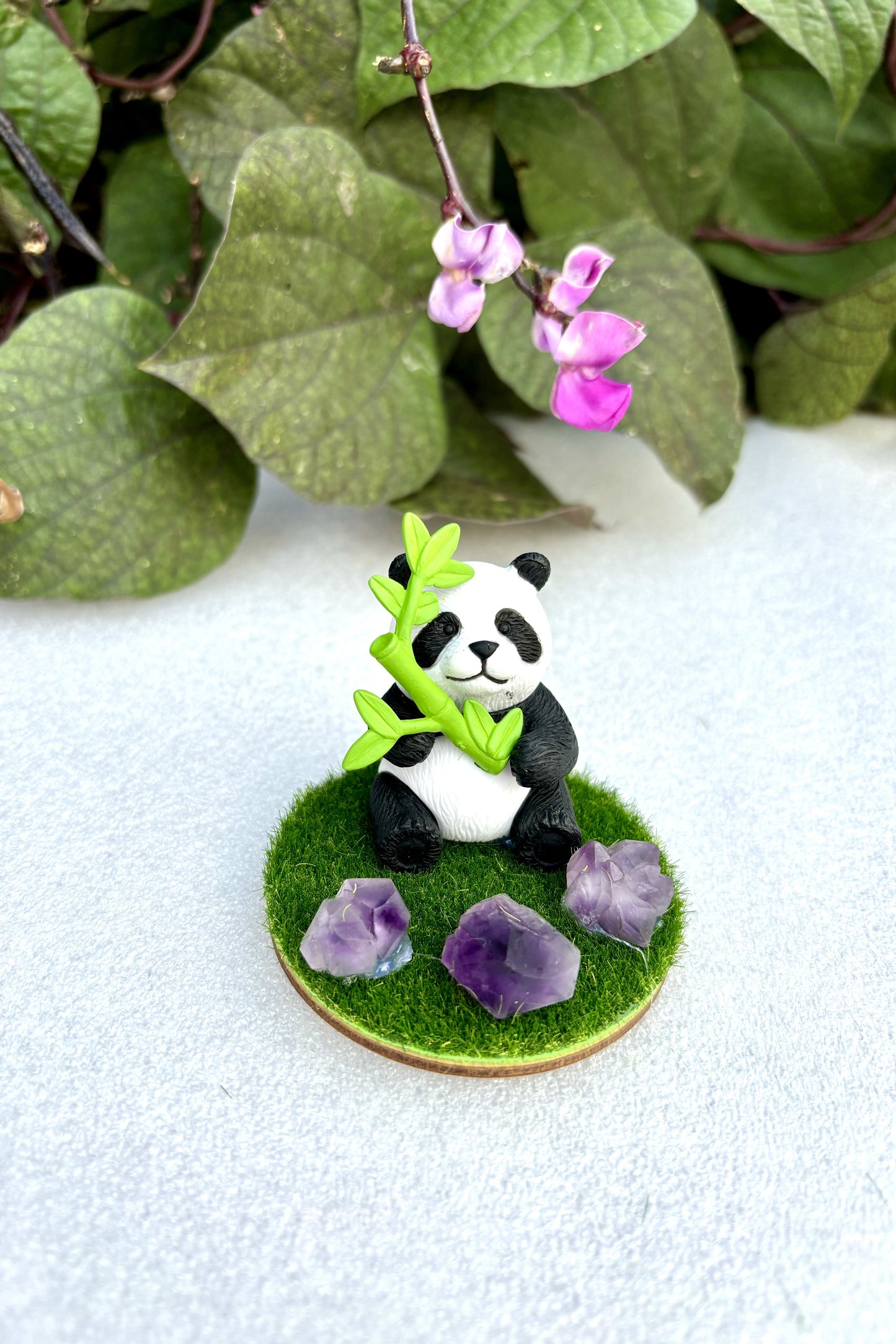 Cute Panda Amethyst Grass DIY Set