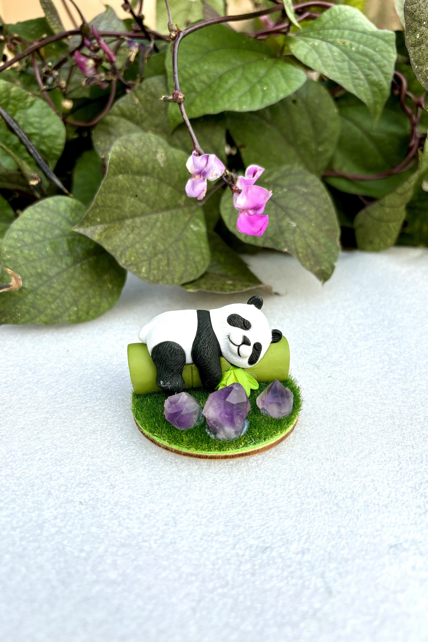 Cute Panda Amethyst Grass DIY Set