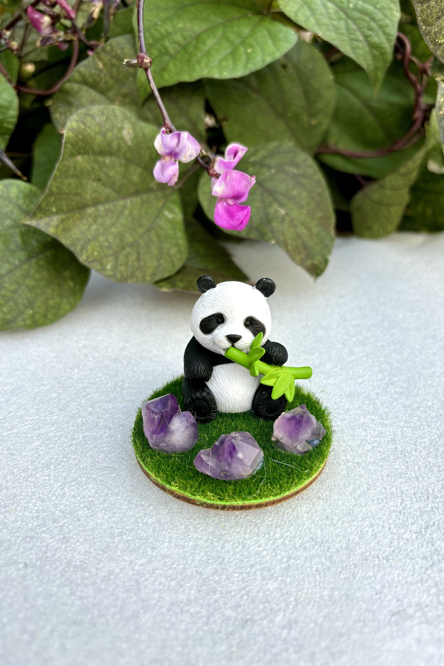 Cute Panda Amethyst Grass DIY Set