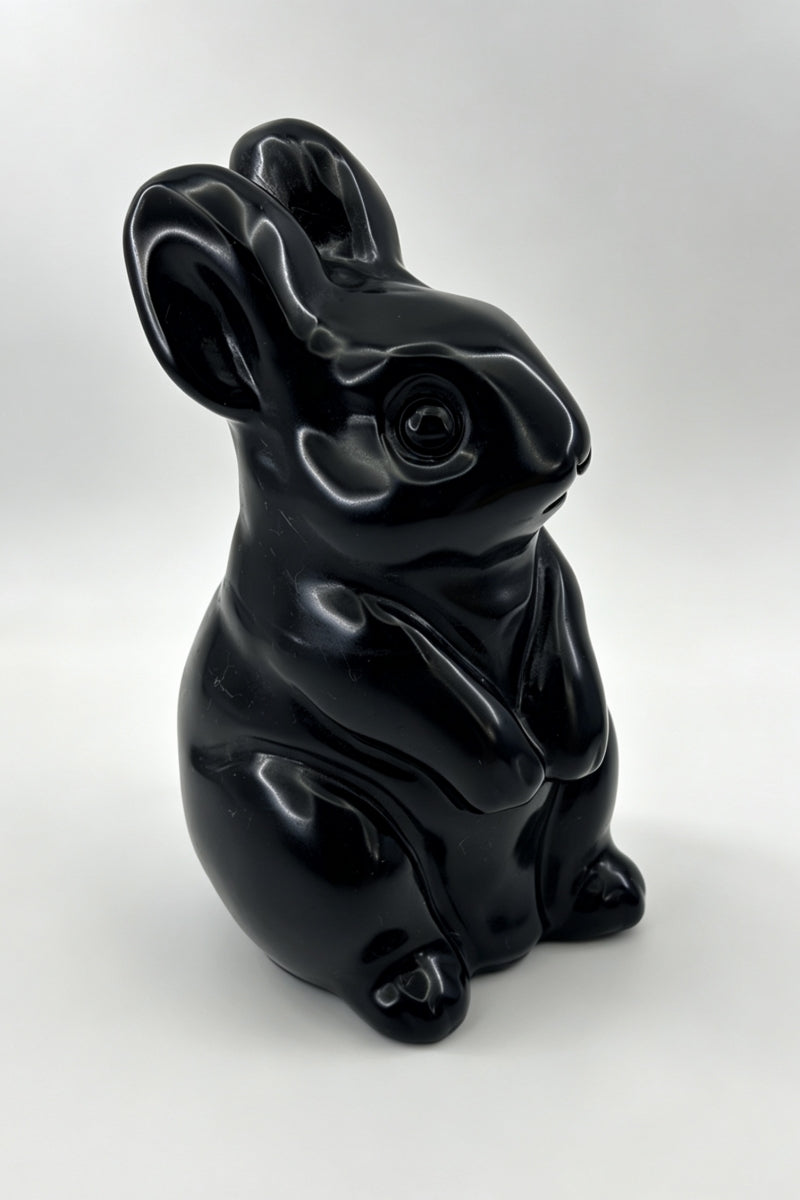 Cute Standing Bunny Carving 5.06”
