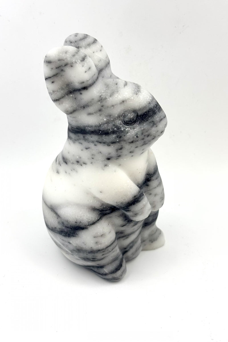Cute Standing Bunny Carving 5.06”