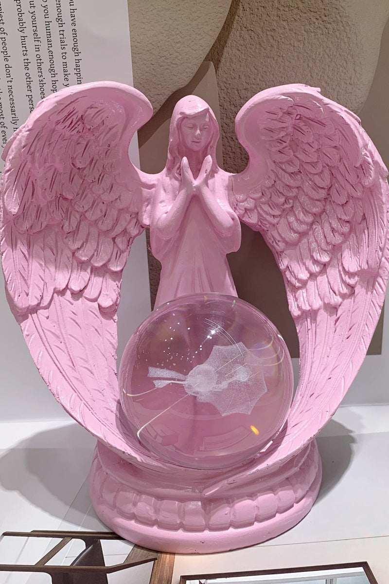 Cute White and Pink Angel Sphere Holders Ball Bases 5.9"