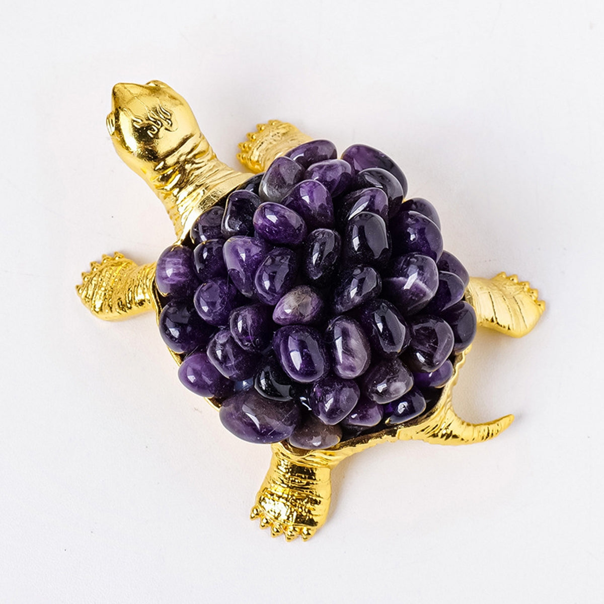DIY Turtle Ornament Crystal Carvings 4.53"